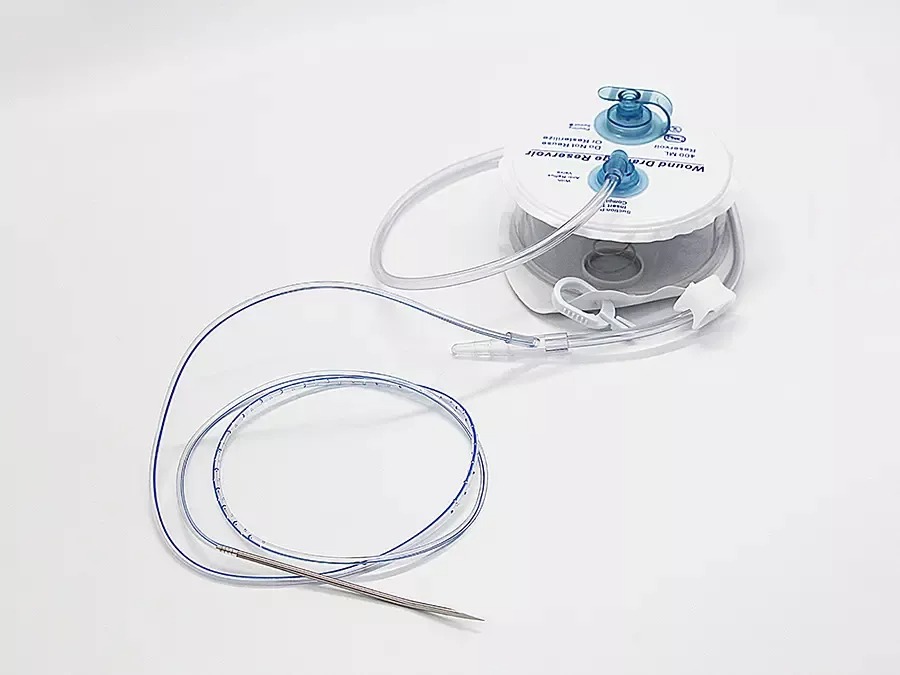 100% Medical Grade PVC Closed Wound Drainage System Spring Type High Quality for Surgical Single Use-1