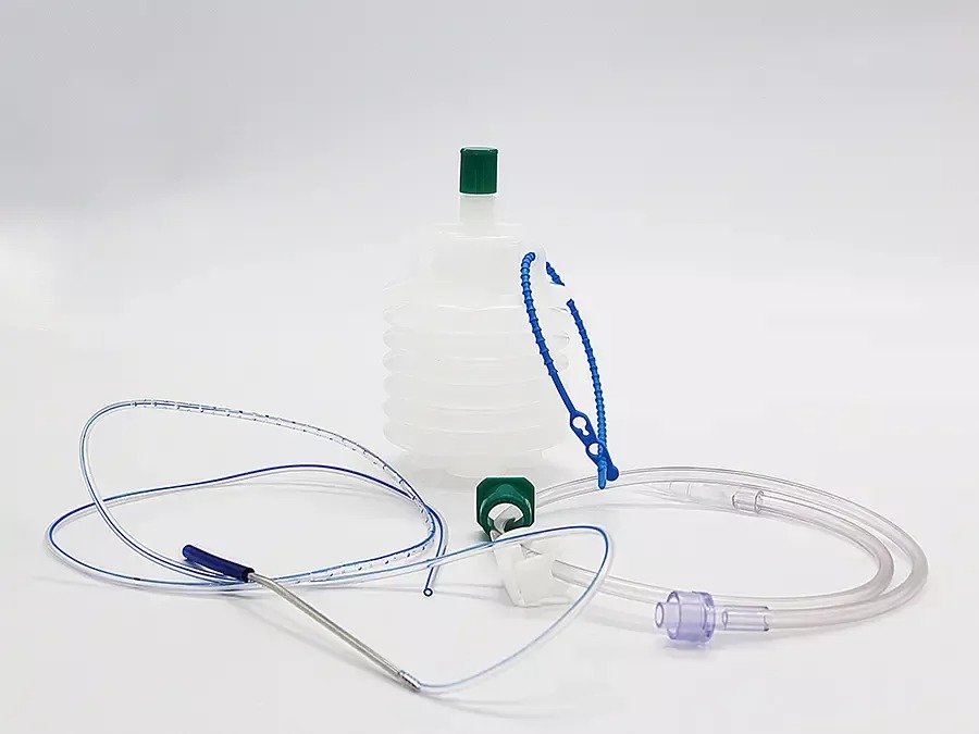Medical Grade PVC Hollow Closed Wound Drainage System-1
